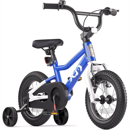 XJD Kids BMX Bike with Training Wheels – Blue