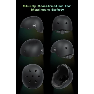 XJD Kids Bike Helmet & Protective Gear Set – Black