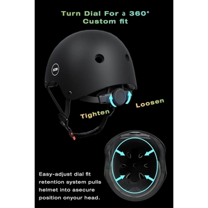 XJD Kids Bike Helmet & Protective Gear Set – Black