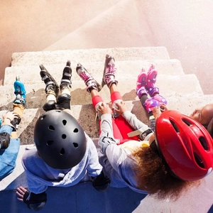 XJD Kids Bike Helmet & Protective Gear Set – Black