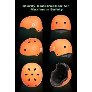 XJD Kids Bike Helmet & Protective Gear Set – Orange