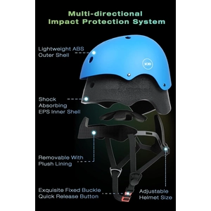 XJD Kids Bike Helmet & Protective Gear Set – Blue