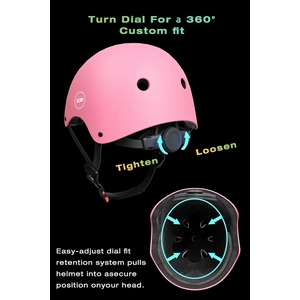 XJD Kids Bike Helmet & Protective Gear Set – Pink