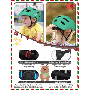 XJD Adjustable Toddler Bike Helmet – Green, XS (46–51 cm)