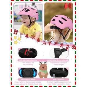 XJD Adjustable Toddler Bike Helmet – Pink