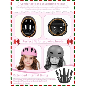 XJD Adjustable Toddler Bike Helmet – Pink