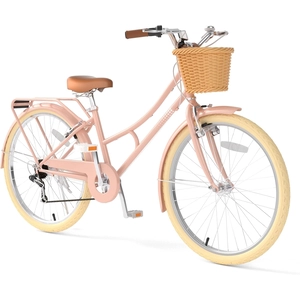 XJD Beach Cruiser Bike with U-Brake – Pink