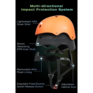 XJD Kids Bike Helmet & Protective Gear Set – Orange