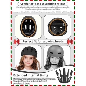 XJD Adjustable Toddler Bike Helmet – Black