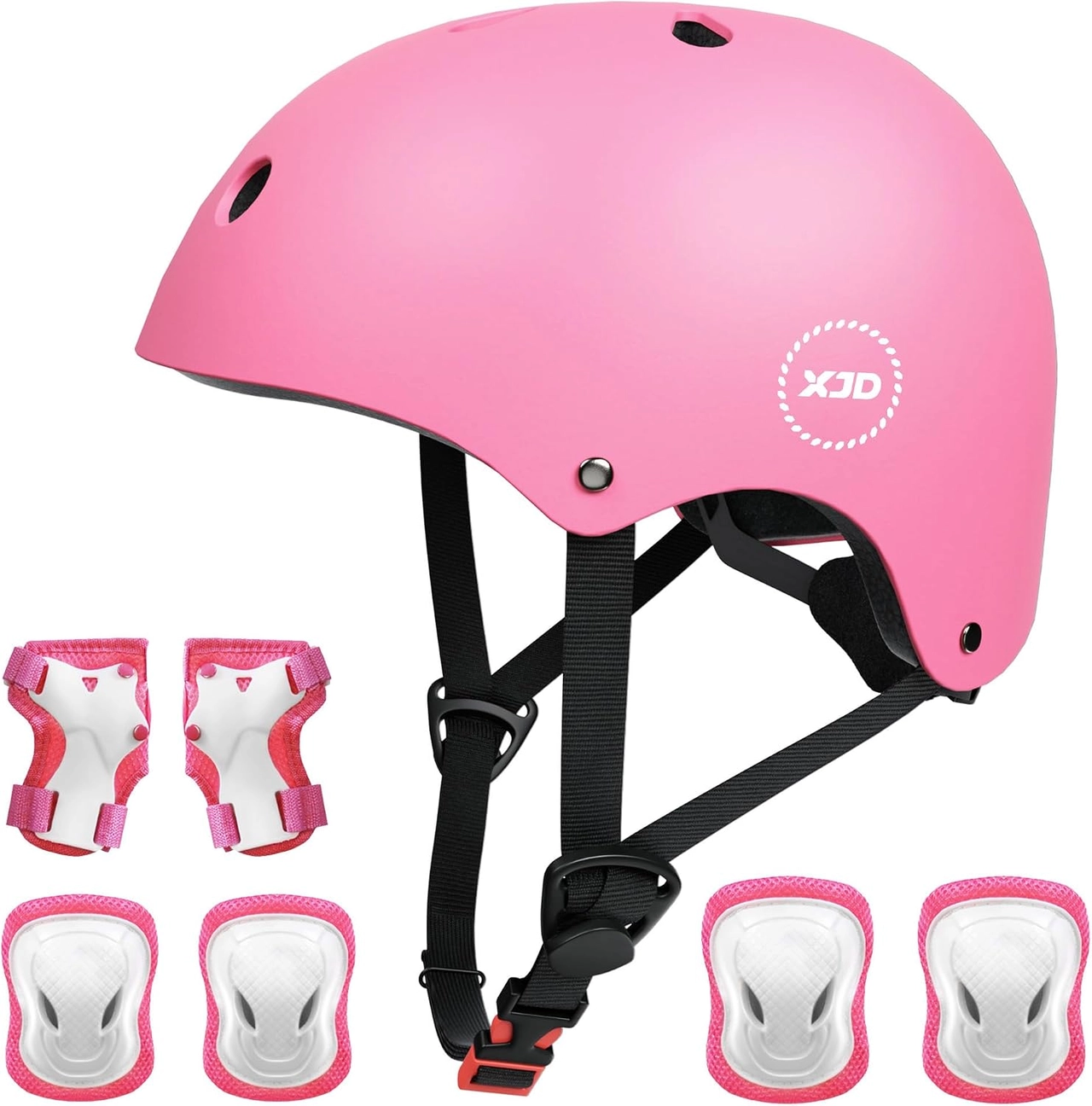 XJD Kids Bike Helmet & Protective Gear Set – Pink XJD Kids Bike Helmet & Protective Gear Set – Pink