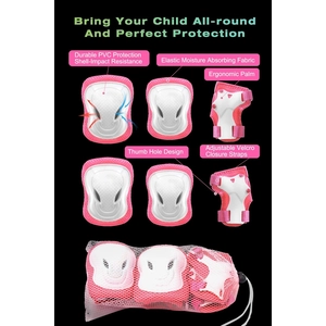 XJD Kids Bike Helmet & Protective Gear Set – Pink