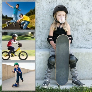 XJD Kids Bike Helmet & Protective Gear Set – Blue