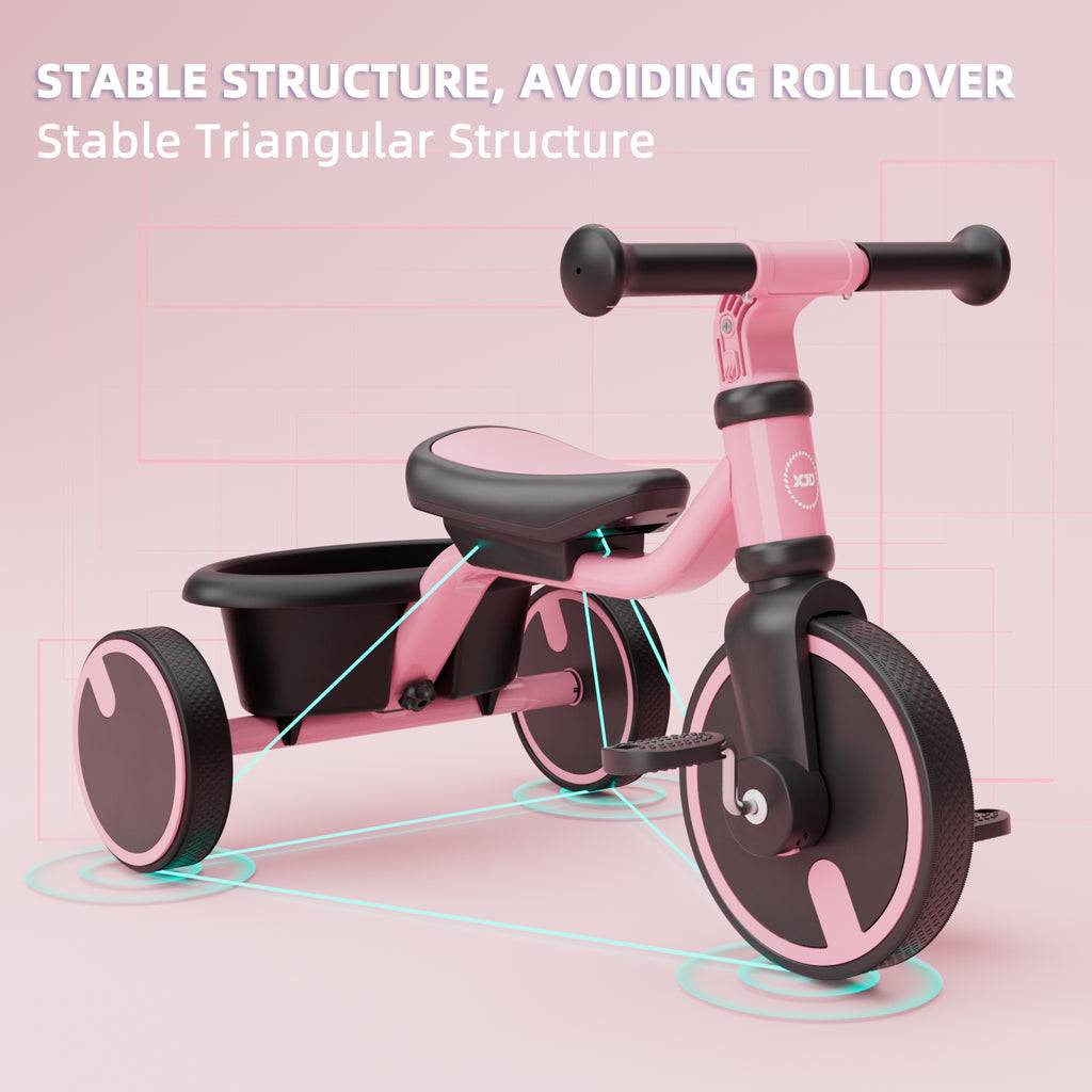 XJD Toddler Training Balance Bike Pink