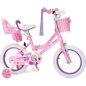 XJD Girls Bike with Basket & Doll Seat – Pink