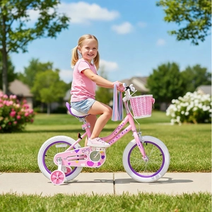 XJD Girls Bike with Basket & Doll Seat – Pink