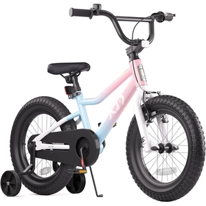 XJD Kids BMX Bike with Training Wheels – Pink Blue