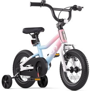 XJD Kids BMX Bike with Training Wheels – Pink Blue