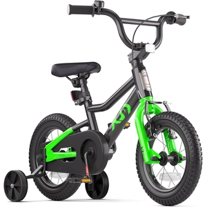XJD Kids BMX Bike with Training Wheels – Black