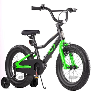 XJD Kids BMX Bike with Training Wheels – Black
