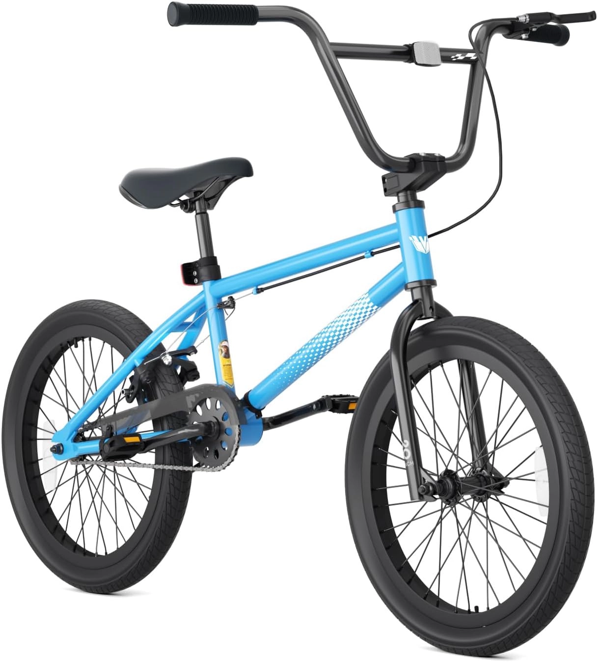 XJD 20-Inch Freestyle BMX Bike in Blue Blue 20 inch freestyle BMX bike for girls and boys