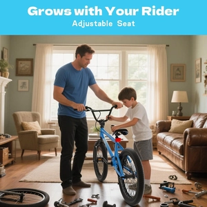 XJD 20-Inch Freestyle BMX Bike without Pegs – Blue
