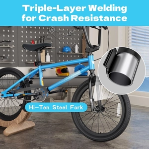 XJD 20-Inch Freestyle BMX Bike without Pegs – Blue