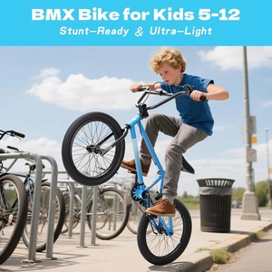 XJD 20-Inch Freestyle BMX Bike without Pegs – Blue