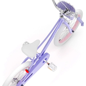 XJD Girls Bike with Training Wheels & Basket – Purple