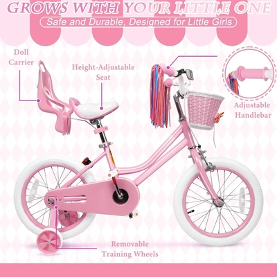 XJD Girls Bike Pink