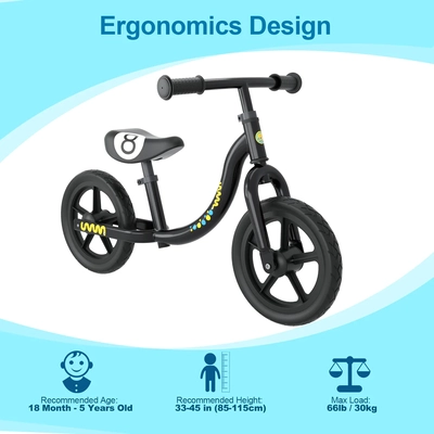 XJD Kids Balance Bike Beginner Toddler Bike No Pedal for 18M-5YO