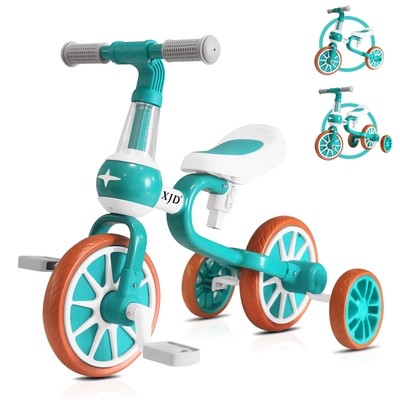 XJD 3 in 1 Toddler Tricycle Bike Green