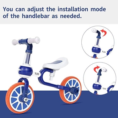 XJD 3 in 1 Toddler Tricycle Bike for 18 Months to 3 Years Old