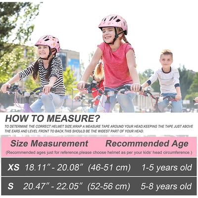 XJD  Kids Bike Helmet Pink Flower