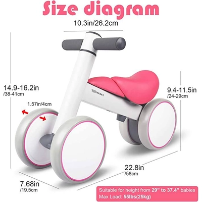 XJD Mini Bike 2  Candy White