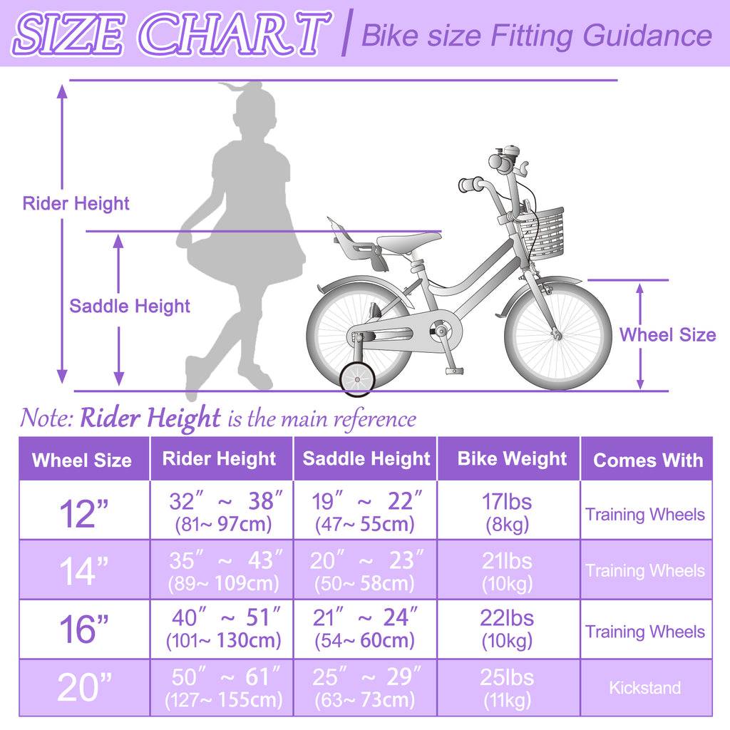 XJD Kids Bike Purple