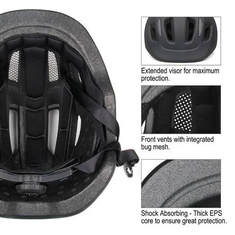 XJD Kids Bike Helmet Black