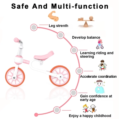 XJD 3 in 1 Toddler Tricycle Bike Pink