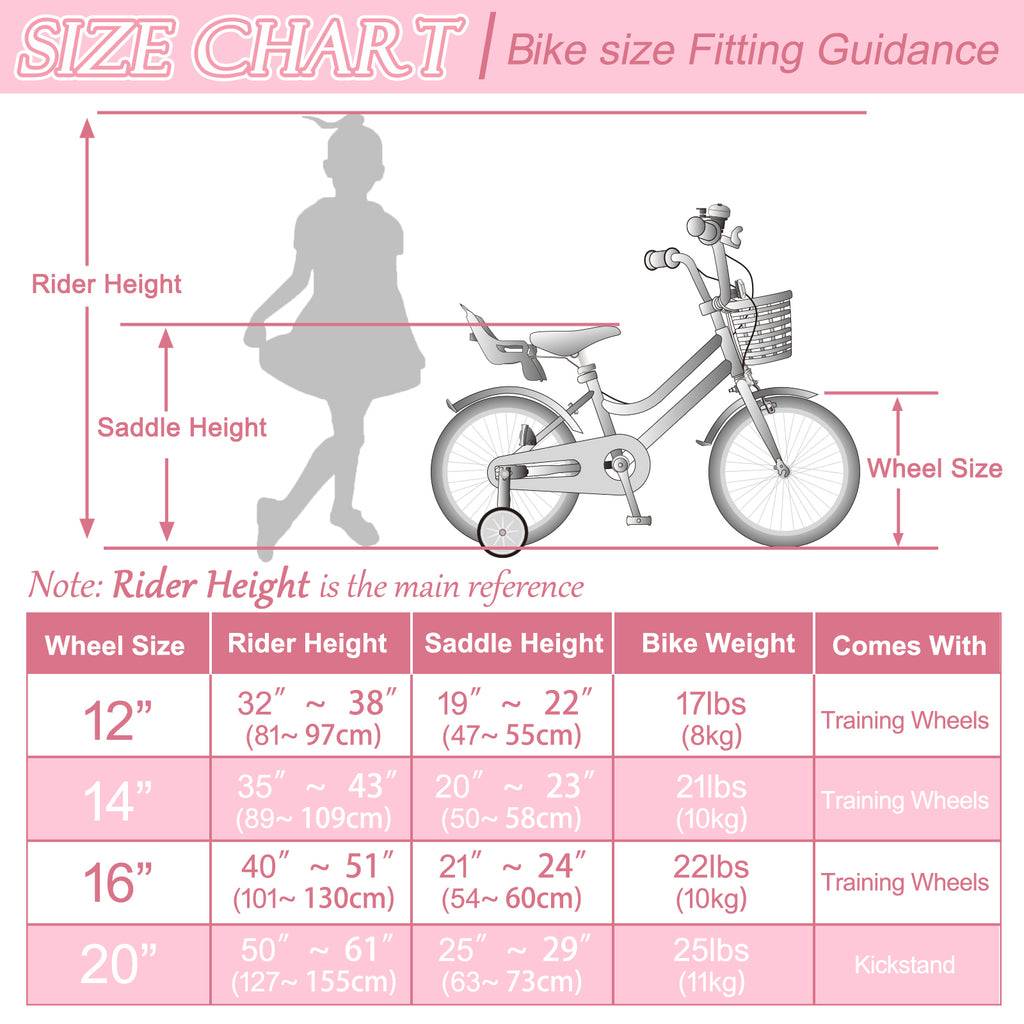 XJD Kids Bike Pink