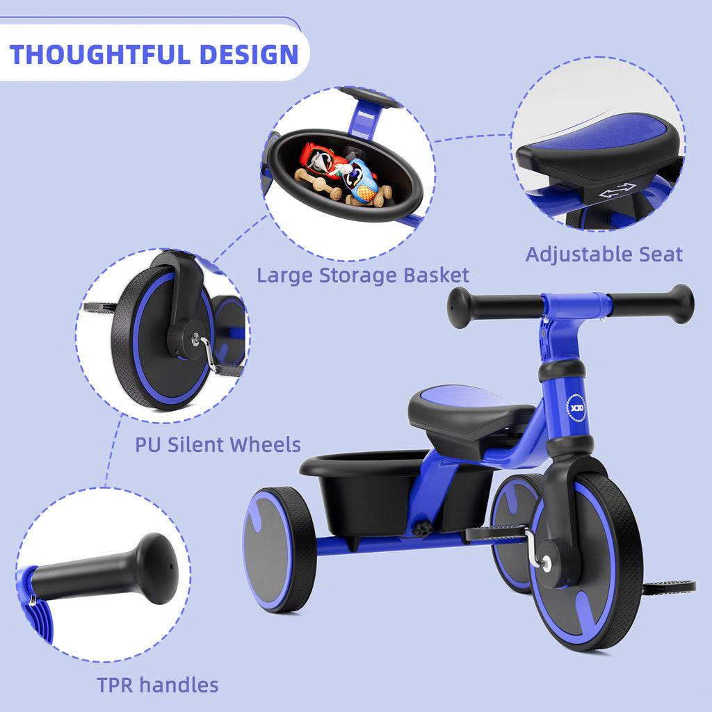 XJD Toddler Training Balance Bike Blue