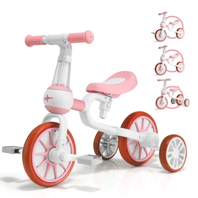 XJD 3 in 1 Toddler Tricycle Bike Pink