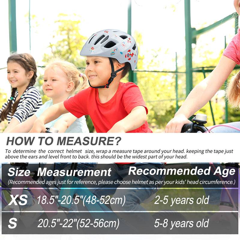 XJD White Astronaut Kids' Bike Helmet
